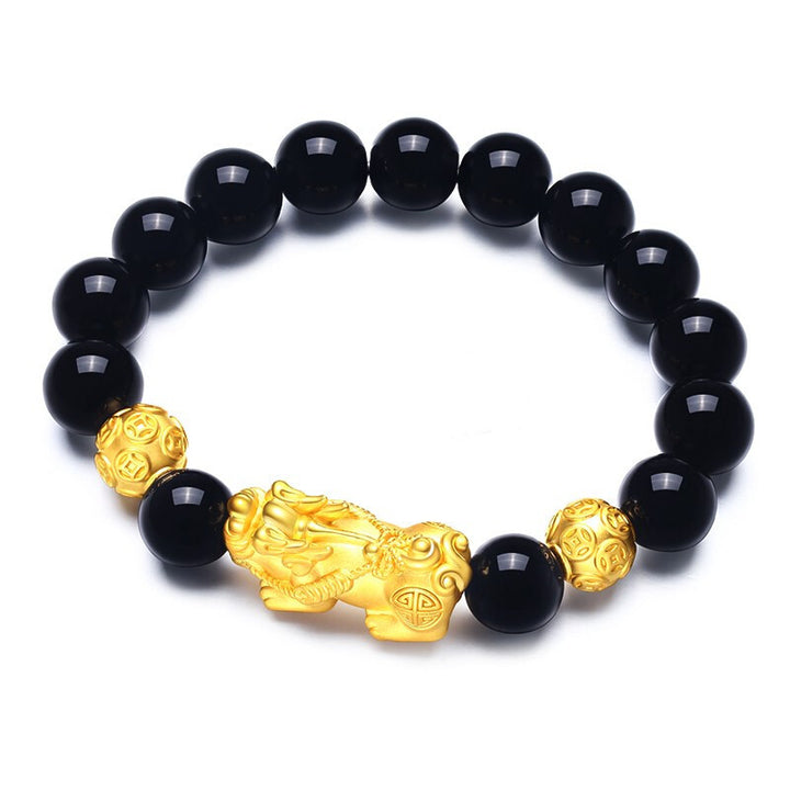 Black-obsidian Pixiu Bracelet - Extreme Wealth - Buddha Pureland