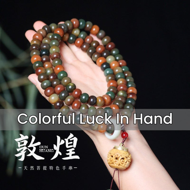 Bodhi Colorful Jade Bracelet- Luck in hand - Buddha Pureland