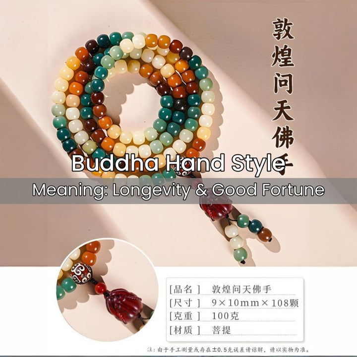 Bodhi Colorful Jade Bracelet- Luck in hand - Buddha Pureland