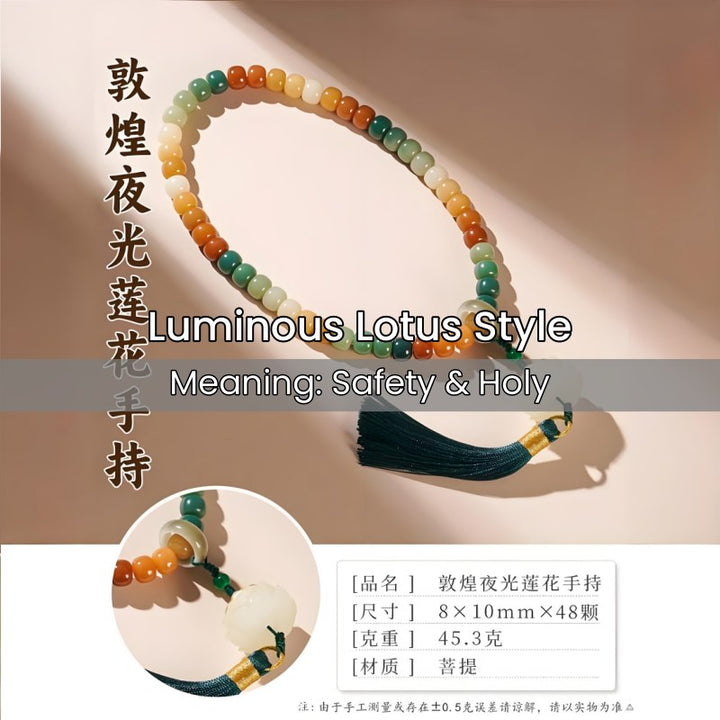 Bodhi Colorful Jade Bracelet- Luck in hand - Buddha Pureland