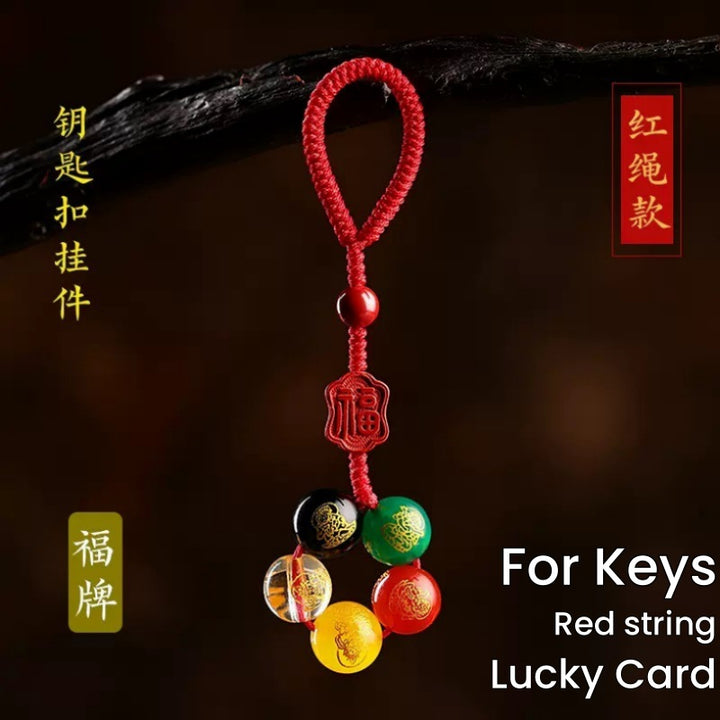 Five Gods of Wealth Custom Keychains - Carry-on protection - Buddha Pureland