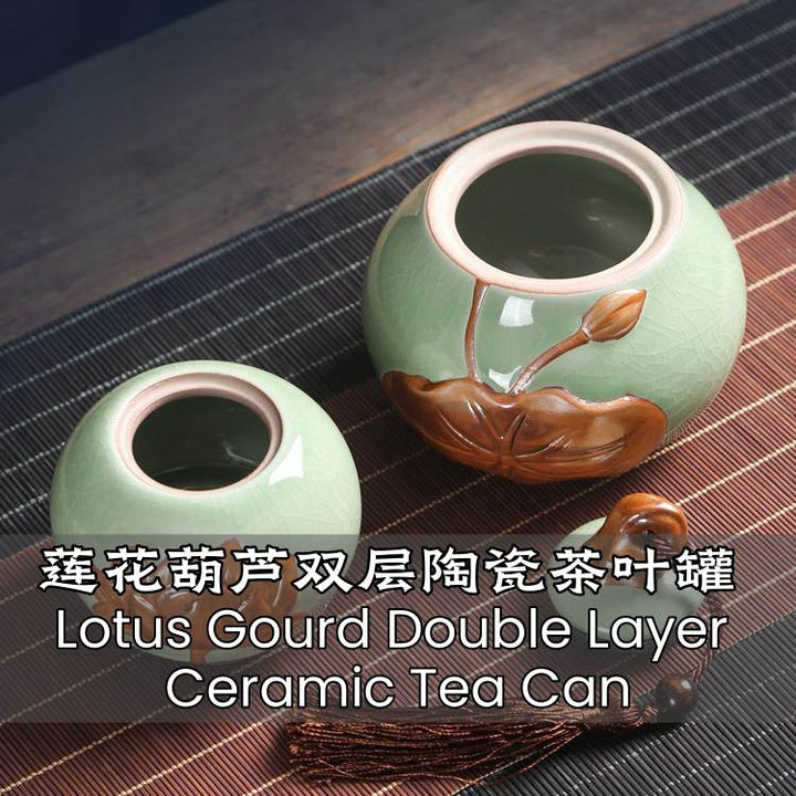 Lotus Groud Double Layer Ceramic Teapot - Buddha Pureland