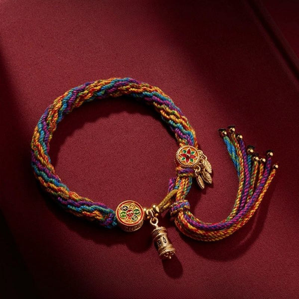 Tibetan Tassel Colorful Rope Bracelet - Reveal Your Charm & Taste - Buddha Pureland