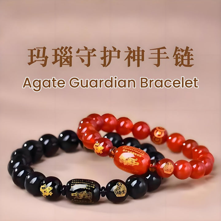 Zodiac Sign Buddha Red Agate Bracelet - For Healthy And Longevity - Buddha Pureland