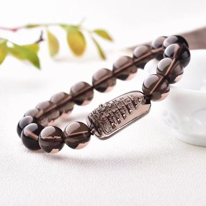 Black Obsidian Wenchang Tower Bracelet - Careers & Studies - Buddha Pureland