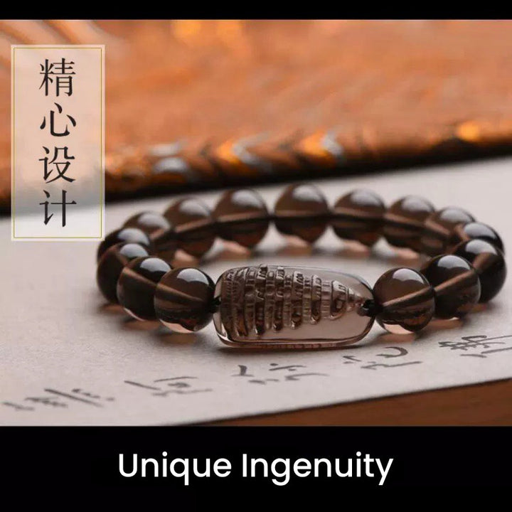 Black Obsidian Wenchang Tower Bracelet - Careers & Studies - Buddha Pureland