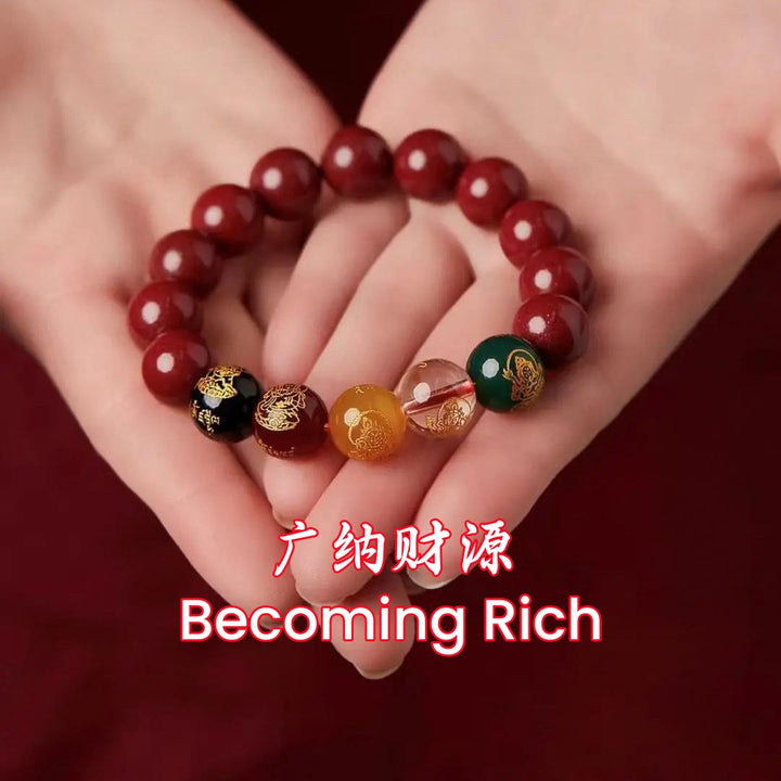 Five Gods Of Wealth Lucky Bracelet  - Wealth & Fortune - Buddha Pureland